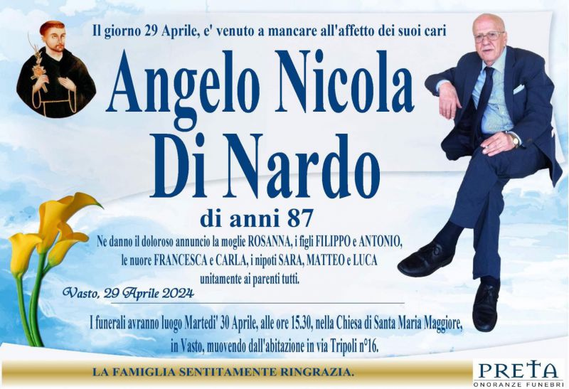 Angelo Nicola Di Nardo 29/04/2024