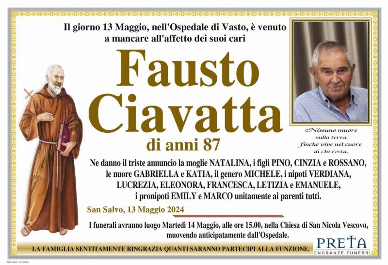 Fausto Ciavatta 13/05/2024