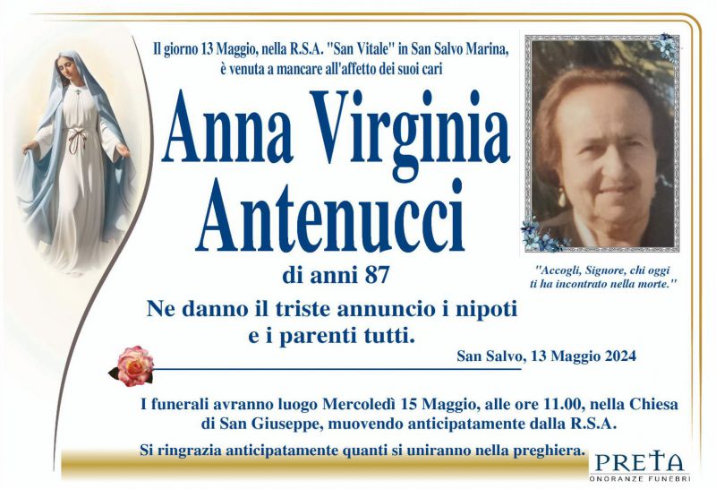 Anna Virginia Antenucci 13/05/2024