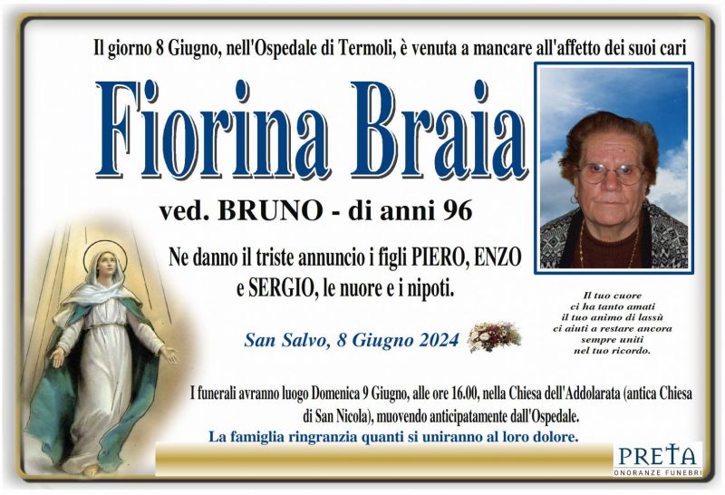 Fiorina Braia 8/06/2024