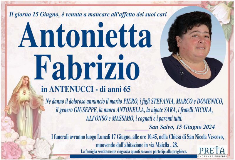 Antonietta Fabrizio 15/06/2024