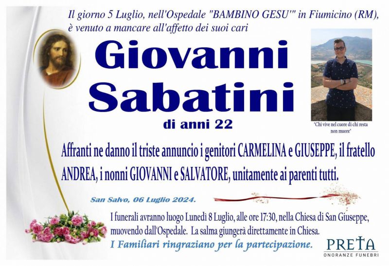 Giovanni Sabatini 6/07/2024