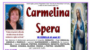Carmelina Spera 18/07/2024