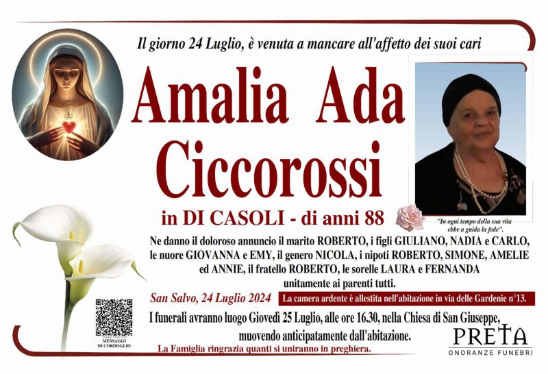 Amalia Ada Ciccorossi 24/07/2024