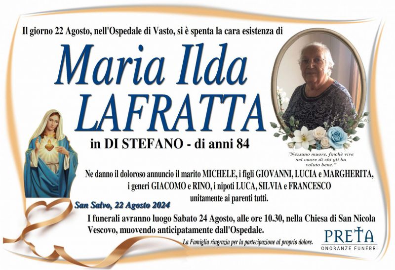 Maria Ilda Lafratta 22/08/2024