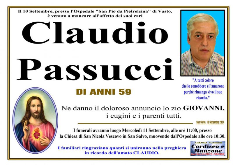 Claudio Passucci 10/09/2024