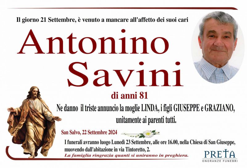 Antonino Savini 22/09/2024