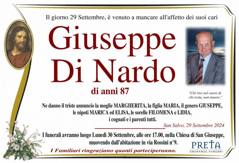 Giuseppe Di Nardo 29/09/2024