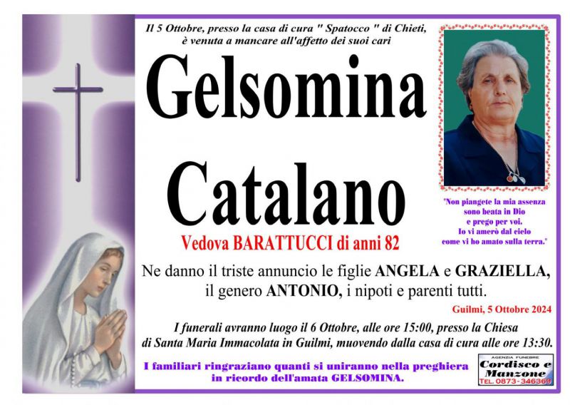 Gelsomina Catalano 5/10/2024