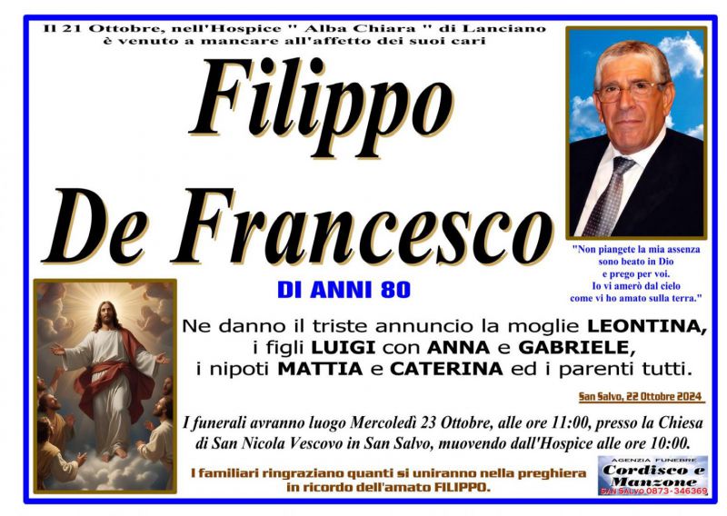 Filippo De Francesco 22/10/2024