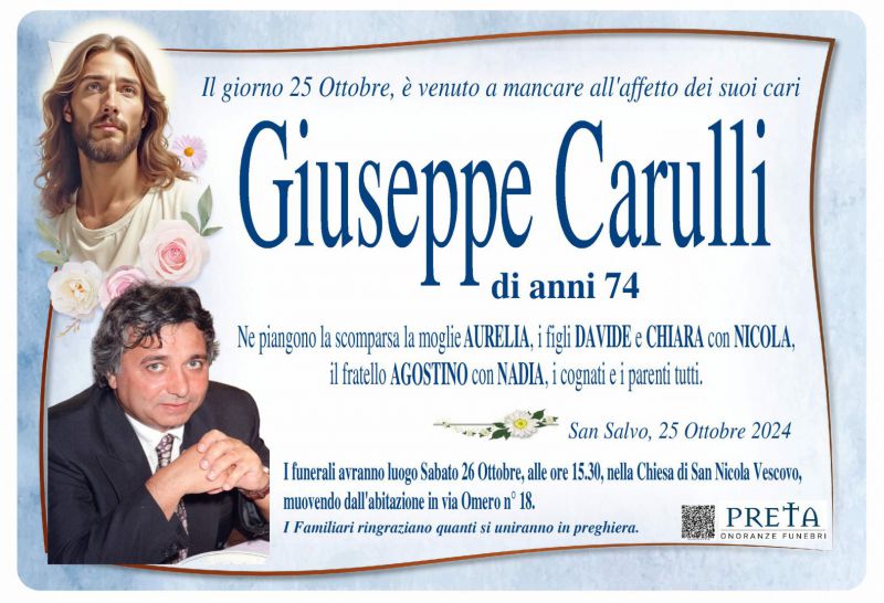 Giuseppe Carulli 25/10/2024