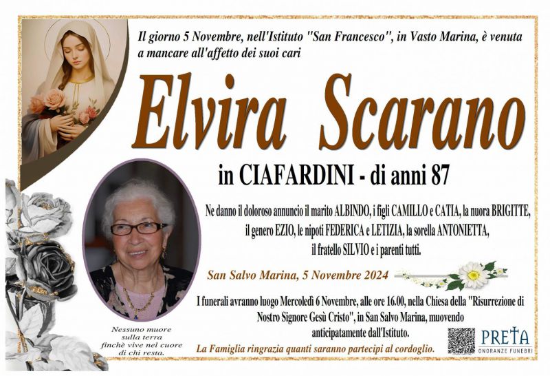 Elvira Scarano 5/11/2024