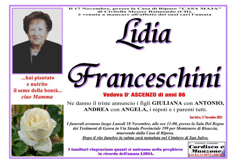 Lidia Franceschini 17/11/2024