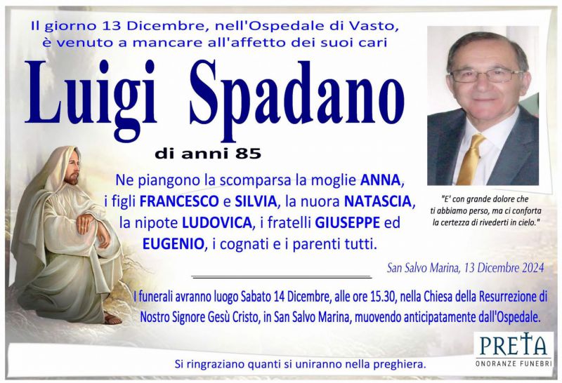 Luigi Spadano 13/12/2024