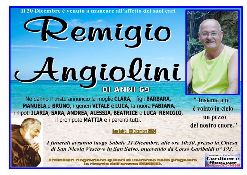 Remigio Angiolini 20/12/2024