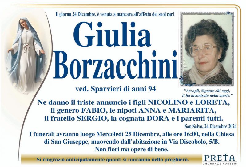 Giulia Borzacchini 24/12/2024