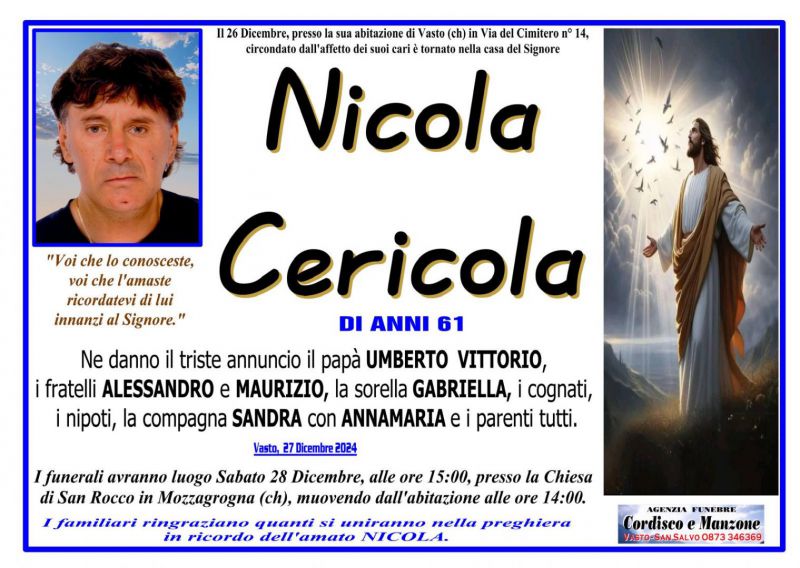 Nicola Cericola 27/12/2024