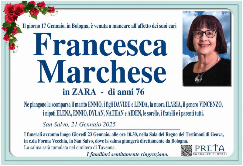 Francesca Marchese 21/01/2025