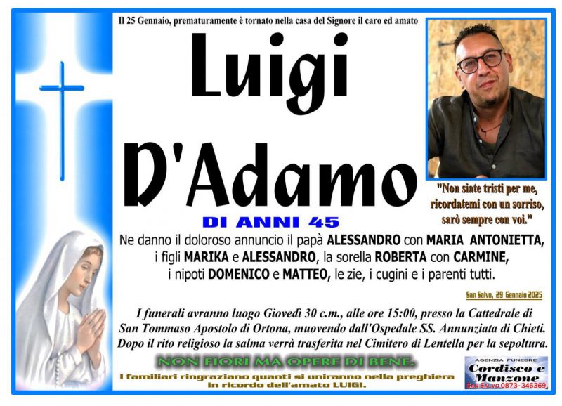 Luigi D’Adamo 29/01/2025