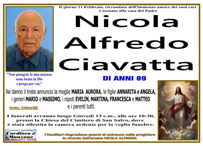 Nicola Alfredo Ciavatta 12/02/2025