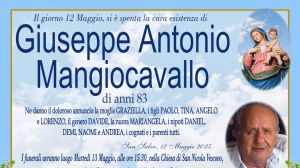 Giuseppe Antonio Mangiocavallo 12/05/2025