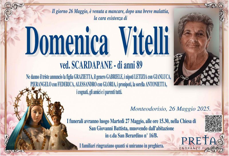 Domenica Vitelli 26/05/2025