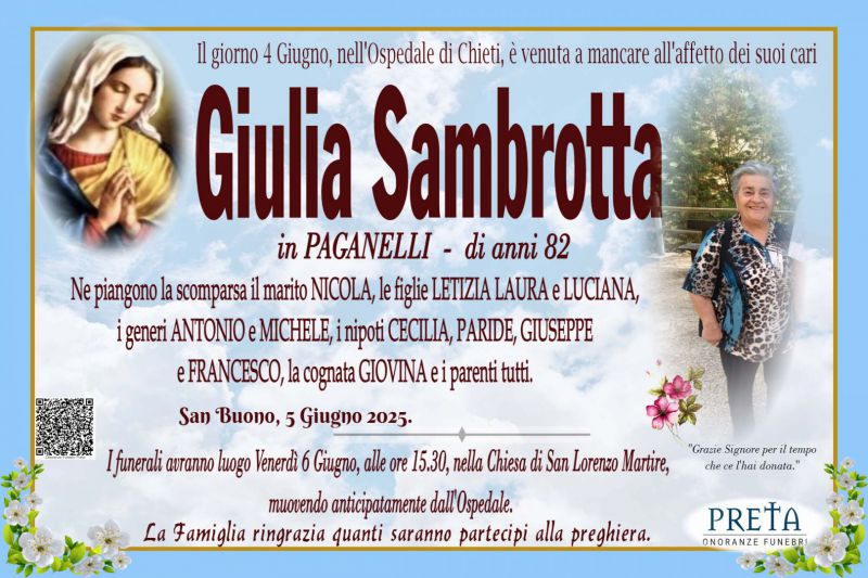 Giulia Sambrotta 5/06/2025
