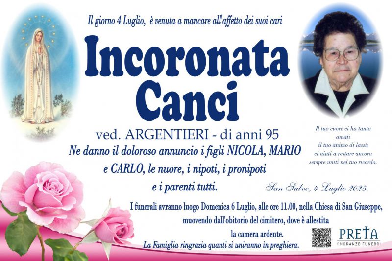 Incoronata Canci 4/07/2025