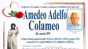 Amedeo Adelfo Colameo 13/07/2025