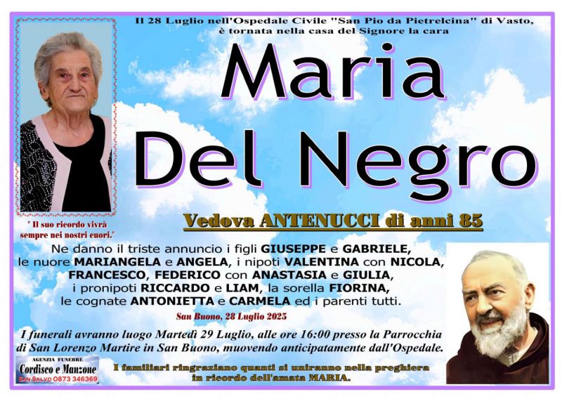 Maria Del Negro 28/07/2025