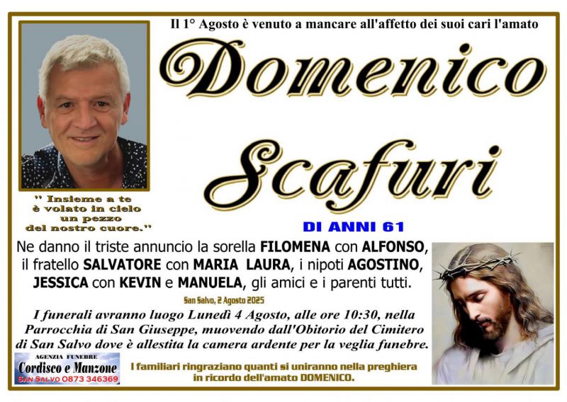 Domenico Scafuri 2/08/2025