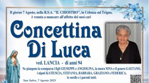 Concettina Di Luca 7/08/2025