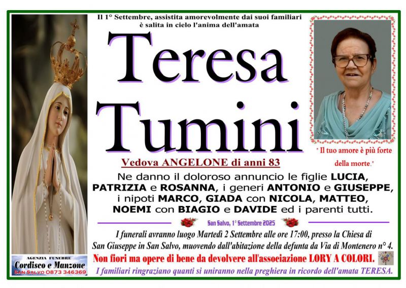 Teresa Tumini 1/09/2025