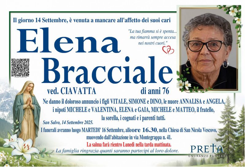 Elena Bracciale 14/09/2025