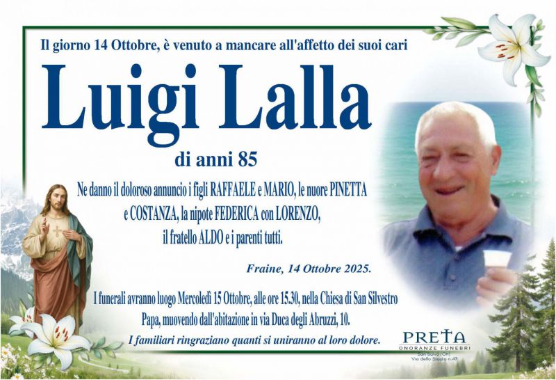 Luigi Lalla 14/10/2025