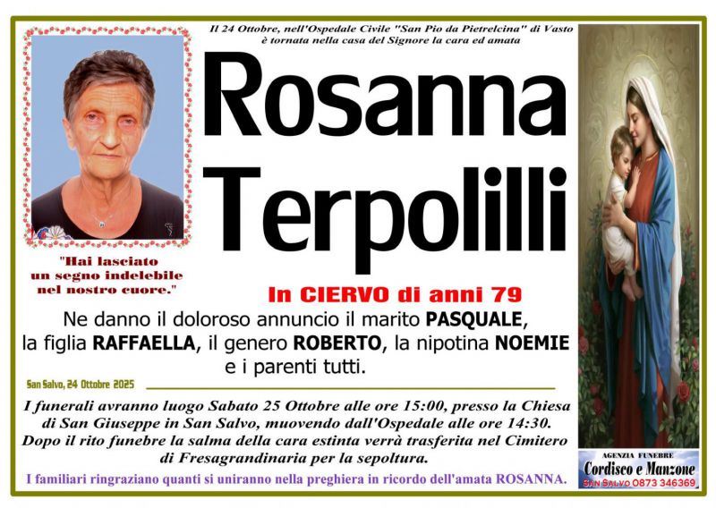 Rosanna Terpolilli 24/10/2025