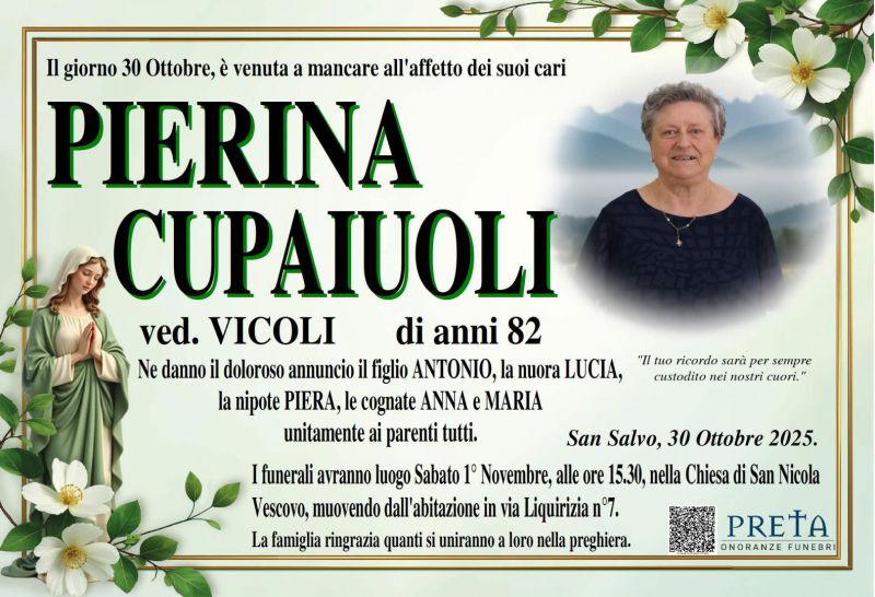 Pierina Cupaiuoli 30/10/2025