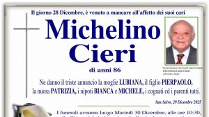 Michelino Cieri 29/12/2025