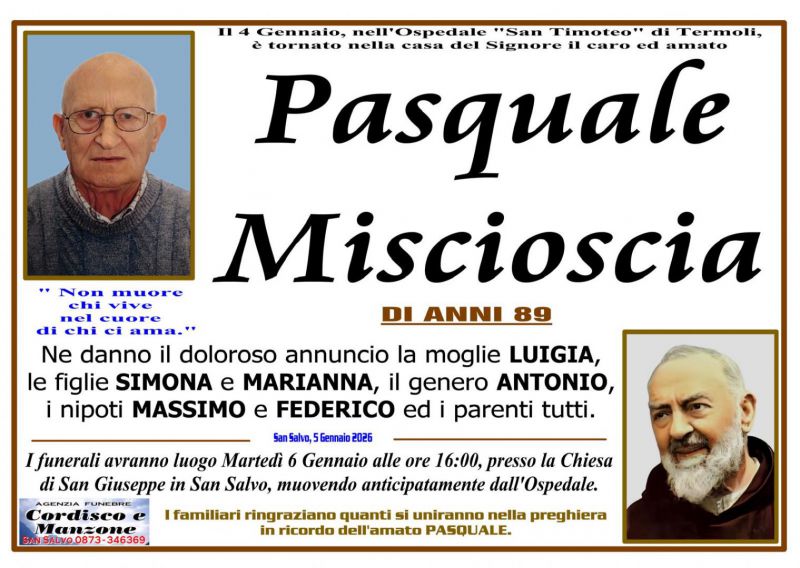 Pasquale Miscioscia 5/01/2026