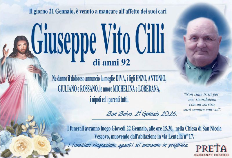 Giuseppe Vito Cilli 21/01/2026