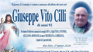 Giuseppe Vito Cilli 21/01/2026
