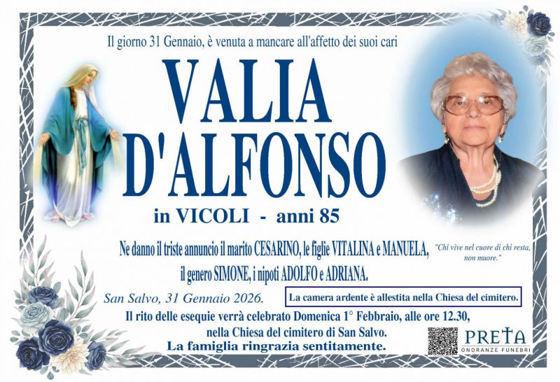 Valia D’Alfonso 31/01/2026