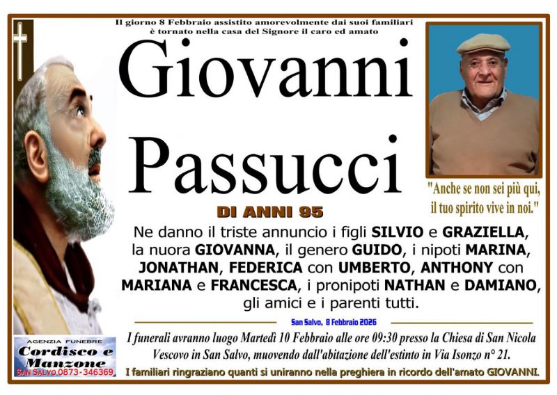 Giovanni Passucci 8/02/2026