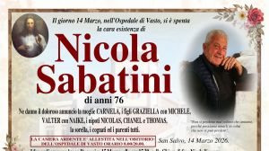Nicola Sabatini 14/03/2026
