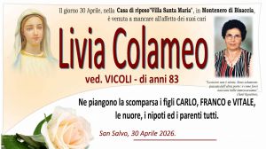 Livia Colameo 30/04/2026