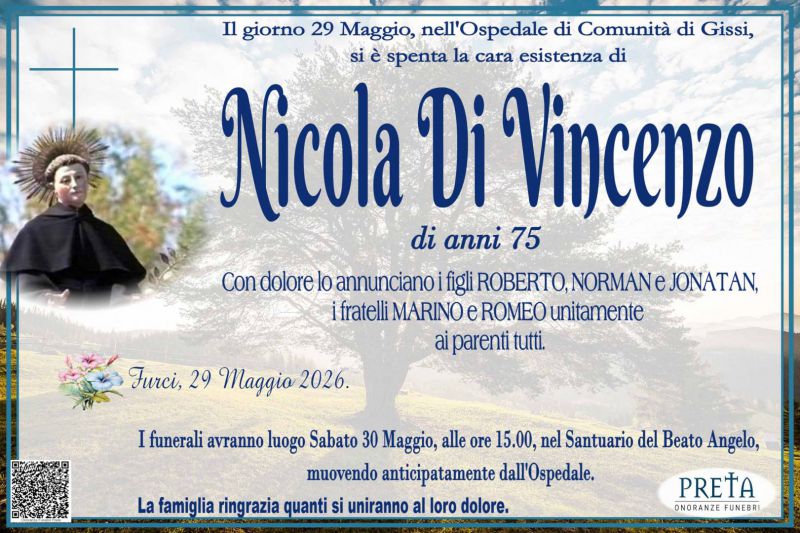 Nicola Di Vincenzo 29/05/2026