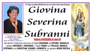 Giovina Severina Subranni 3/06/2026