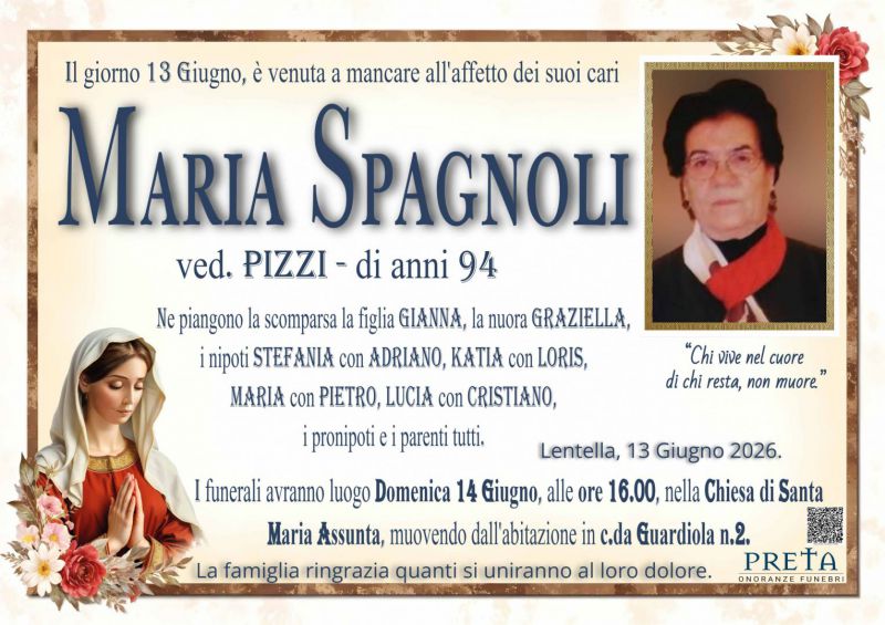 Maria Spagnoli 13/06/2026