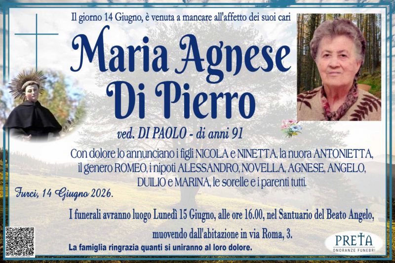 Maria Agnese Di Pierro 14/06/2026