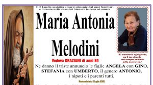 Maria Antonia Melodini 2/07/2026